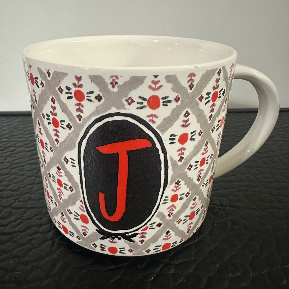 Anthropologie Letter "J" Coffee Mug